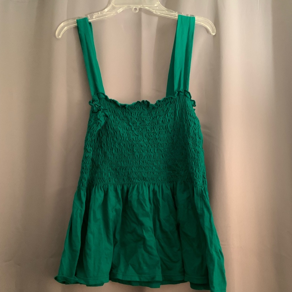 Green Anthropologie tank top, size medium